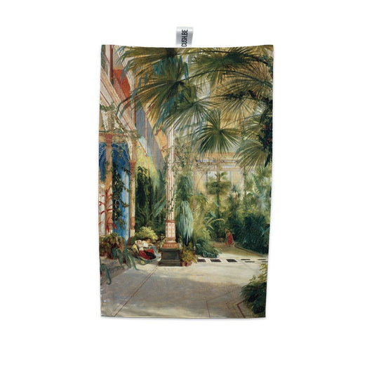 Домашна кърпа Интериор на дом с палми на Карл Блехен