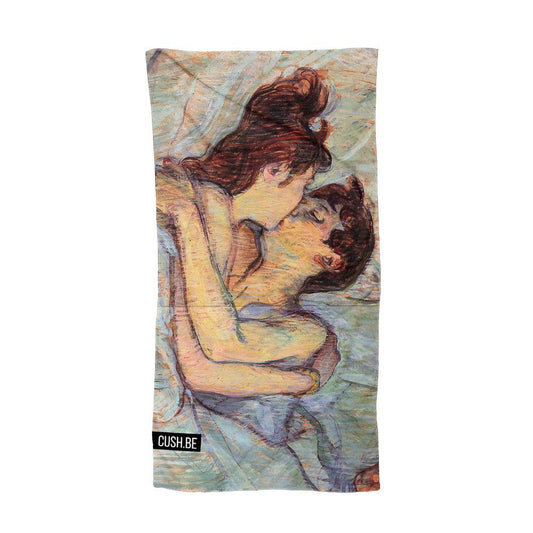 Плажна кърпа Целувка на Анри дьо Тулуз-Лотрек