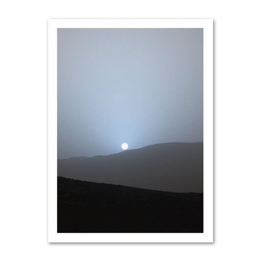 Плакат Залез в кратера Гейл на Марс