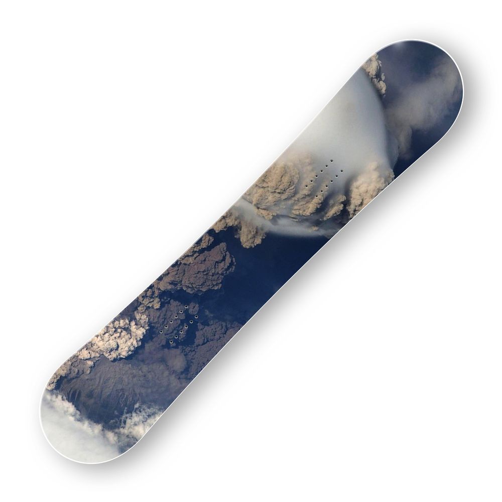 Сноуборд скин Вулкан на Саричев