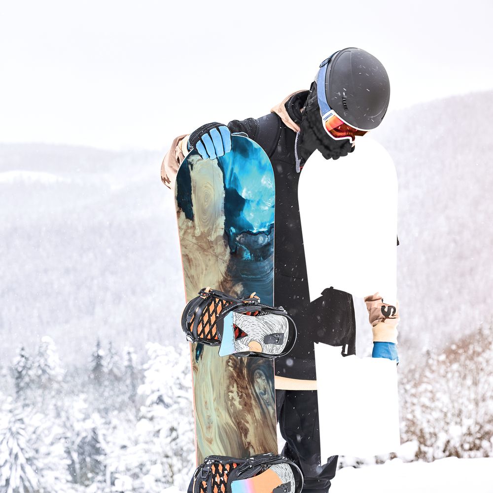 Сноуборд скин Пустинята Деще Кевир в Иран