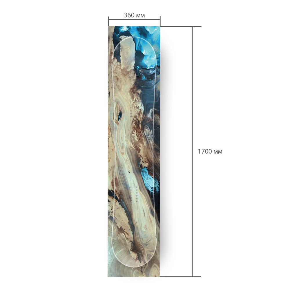 Сноуборд скин Пустинята Деще Кевир в Иран