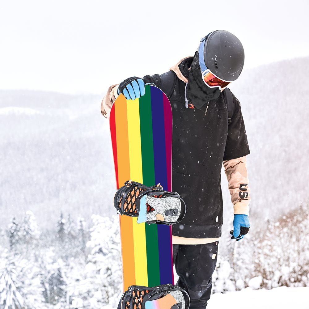 Сноуборд скин Rainbow